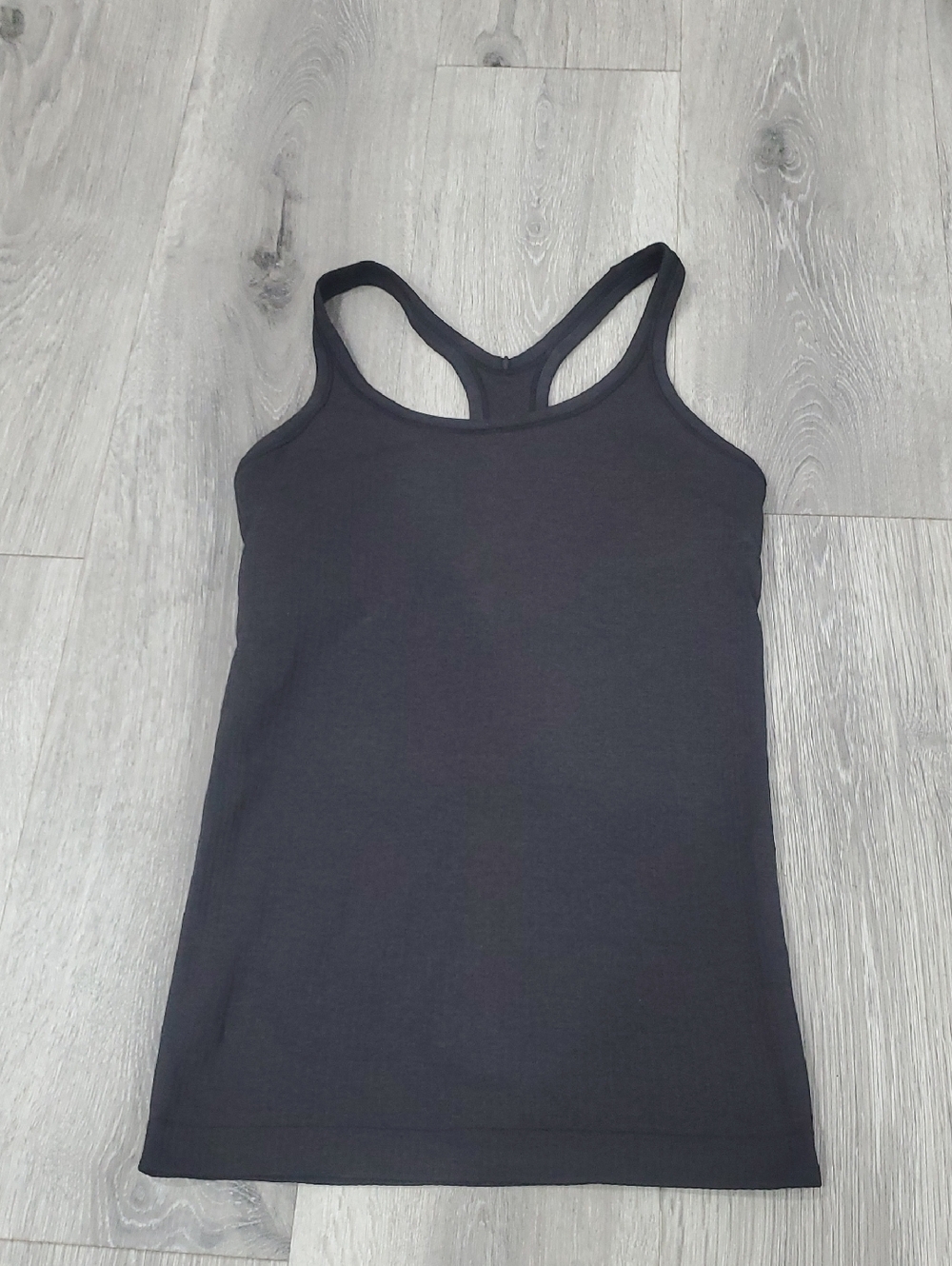 Lululemon Ebb To Street Tank Graphite Grey Size 4 Gently Used - Picture 5 of 8